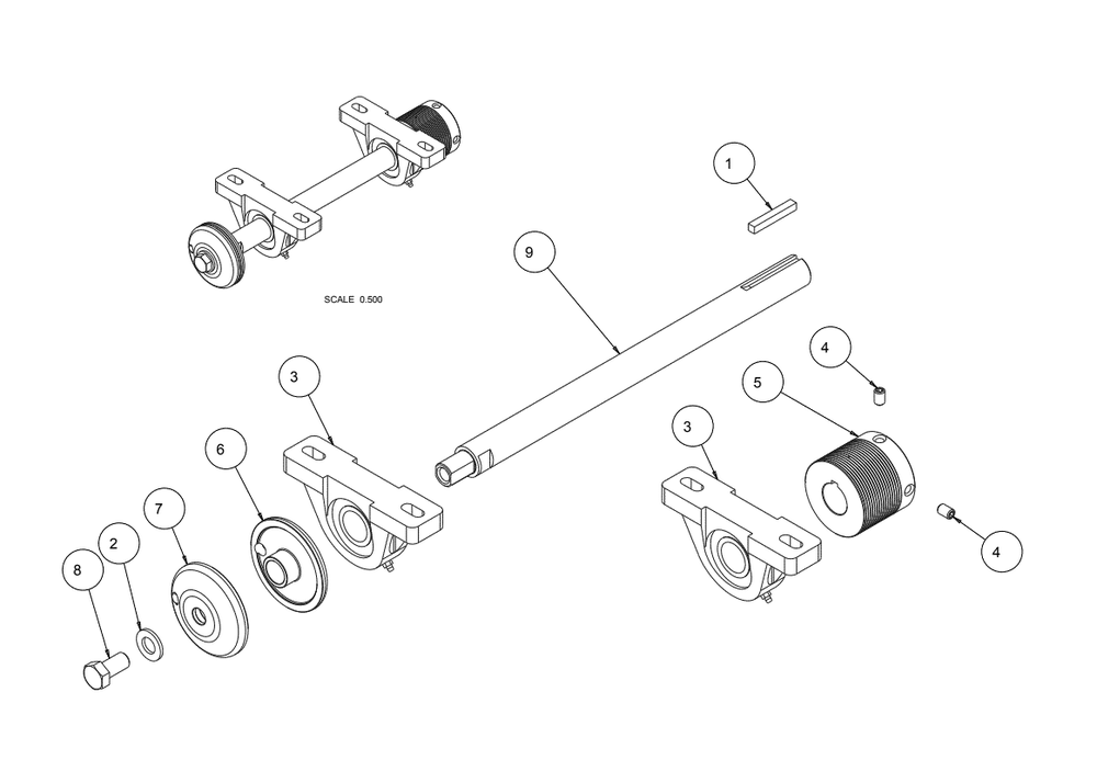 Section 08 Diagram and Parts List for MK-CX-3 159345 MK Diamond Concrete Saw